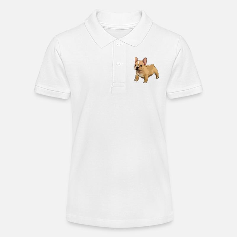 bouledogue français - Polo bio MINI SPRINTER Stanley/Stella Ado - blanc