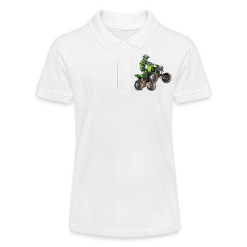 Quad Moto - Polo bio MINI SPRINTER Stanley/Stella Ado - blanc - Devant