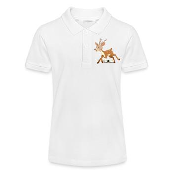Sprint fantaisiste du cerf - Polo bio MINI SPRINTER Stanley/Stella Ado - blanc - Devant