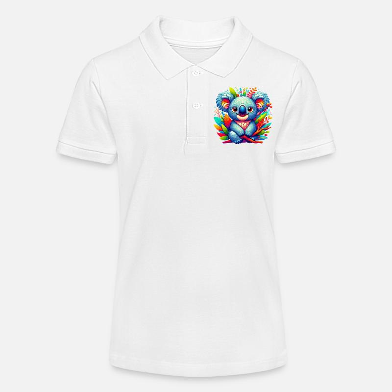 Koala - Polo bio MINI SPRINTER Stanley/Stella Ado - blanc