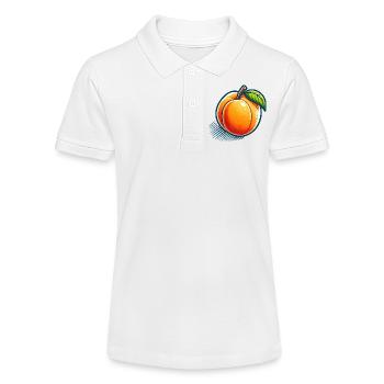 Colorful Illustrated Fishing - Stanley/Stella Teen Organic Polo Shirt MINI SPRINTER - white - Front