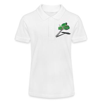 FLY ME TO THE MOON – Geek & Science-Fiction - Stanley/Stella Teenager Bio-Poloshirt MINI SPRINTER - Weiß - Vorne