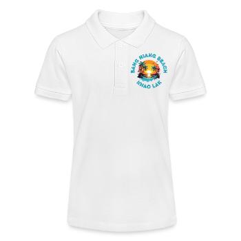 Bang Niang Beach Sonnenuntergangskreis - Stanley/Stella Teenager Bio-Poloshirt MINI SPRINTER - Weiß - Vorne