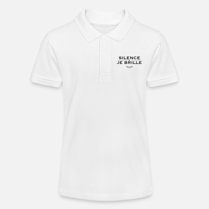 Riviera Icon. Silence, je brille - Polo bio MINI SPRINTER Stanley/Stella Ado - blanc
