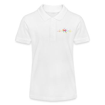 Boulderer Herzschlag Boulder Bouldern - Stanley/Stella Teenager Bio-Poloshirt MINI SPRINTER - Weiß - Vorne