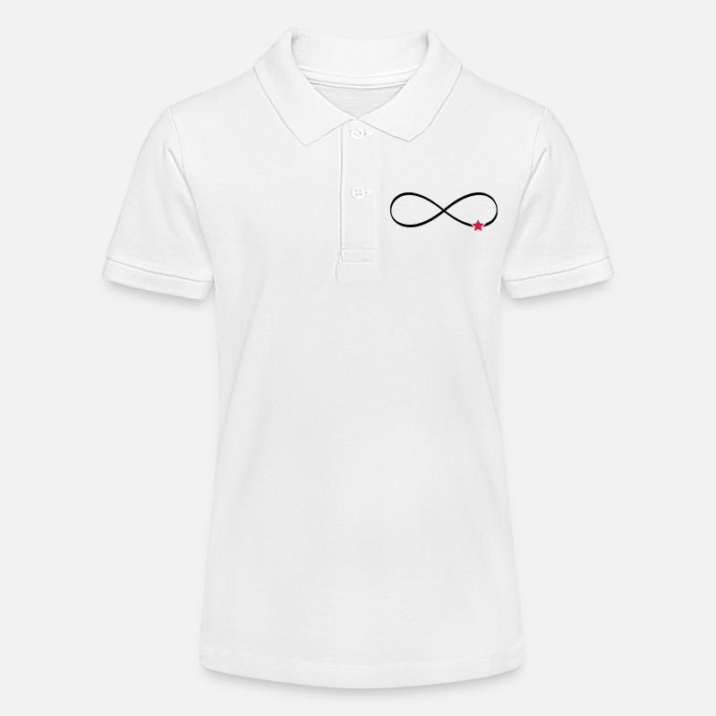 Symbole infini étoile signe infini - Polo bio MINI SPRINTER Stanley/Stella Ado - blanc