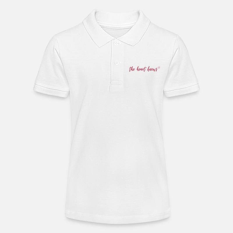 Le cœur sait (rouge) - Polo bio MINI SPRINTER Stanley/Stella Ado - blanc