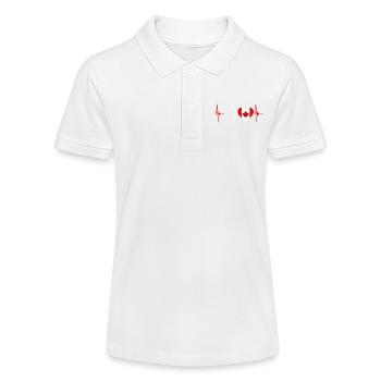 Canada Heartbeat - Polo bio MINI SPRINTER Stanley/Stella Ado - blanc - Devant