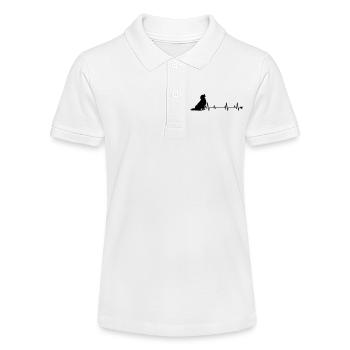 Paw print - Stanley/Stella Teen Organic Polo Shirt MINI SPRINTER - white - Front