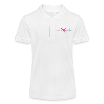 Boulderer Herzschlag Boulder Bouldern - Stanley/Stella Teenager Bio-Poloshirt MINI SPRINTER - Weiß - Vorne