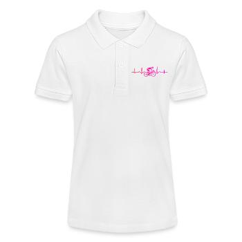 Idée cadeau pour un vélo de route avec vélo de route - Polo bio MINI SPRINTER Stanley/Stella Ado - blanc - Devant