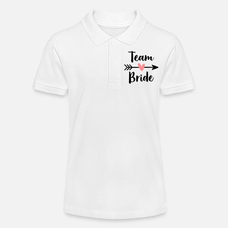 Équipe coeur bride cupidon flèche poule partie - Polo bio MINI SPRINTER Stanley/Stella Ado - blanc