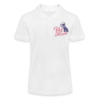 Veterinär Mutter - Stanley/Stella Teenager Bio-Poloshirt MINI SPRINTER - Weiß - Vorne