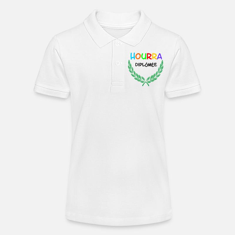 HOURRA Diplômée - Polo bio MINI SPRINTER Stanley/Stella Ado - blanc