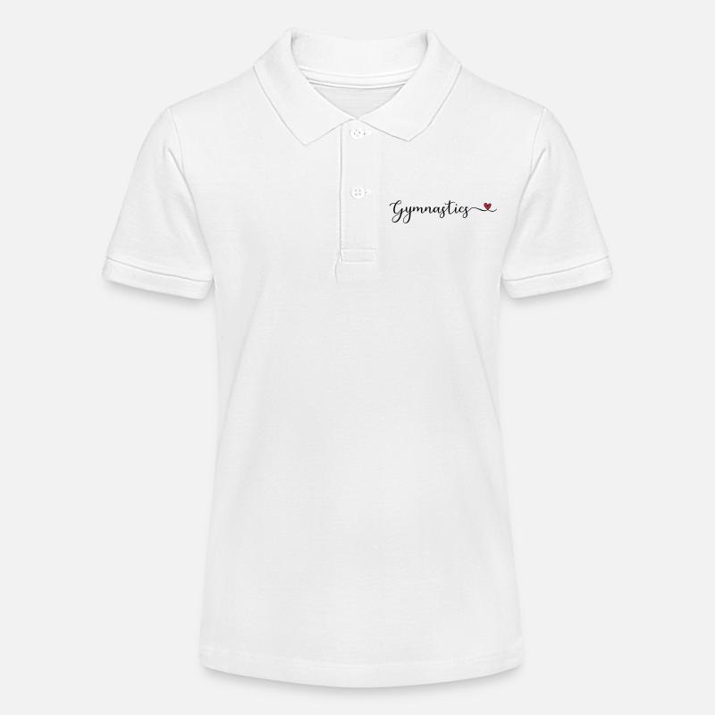 Gymnastik - Stanley/Stella Teenager Bio-Poloshirt MINI SPRINTER - Weiß