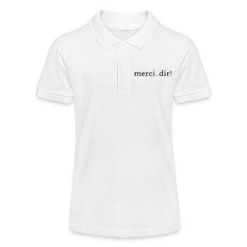 merci dir - 2 Farben - Stanley/Stella Teenager Bio-Poloshirt MINI SPRINTER - Weiß - Vorne