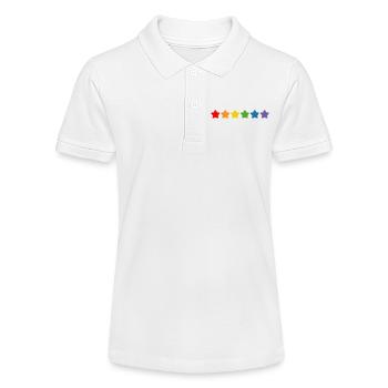 Rainbow Starlet LGBT lgbtqi queer - Stanley/Stella Teen Organic Polo Shirt MINI SPRINTER - white - Front