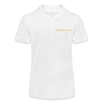 born on January 8 Birthday birthday - Stanley/Stella Teen Organic Polo Shirt MINI SPRINTER - white - Front