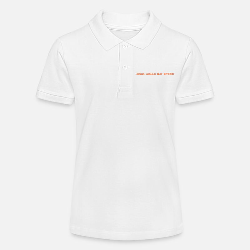 Jésus achèterait des bitcoins - Polo bio MINI SPRINTER Stanley/Stella Ado - blanc