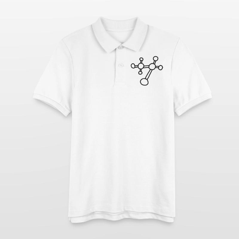 Atom molecule / physics mechanics lattice atomicon Stanley/Stella Teen Organic Polo Shirt MINI SPRINTER