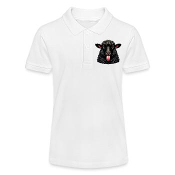 Famille rebelle, le mouton noir fait la langue - Polo bio MINI SPRINTER Stanley/Stella Ado - blanc - Devant
