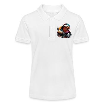 Mandarinente - Stanley/Stella Teenager Bio-Poloshirt MINI SPRINTER - Weiß - Vorne