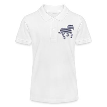 CHEVAL. POULE. COQ. ANIMAL. OISEAU. LICORNE. CONTE - Polo bio MINI SPRINTER Stanley/Stella Ado - blanc - Devant