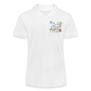 Virgo – Verspielte Sternzeichen-Illustration - Stanley/Stella Teenager Bio-Poloshirt MINI SPRINTER - Weiß - Vorne