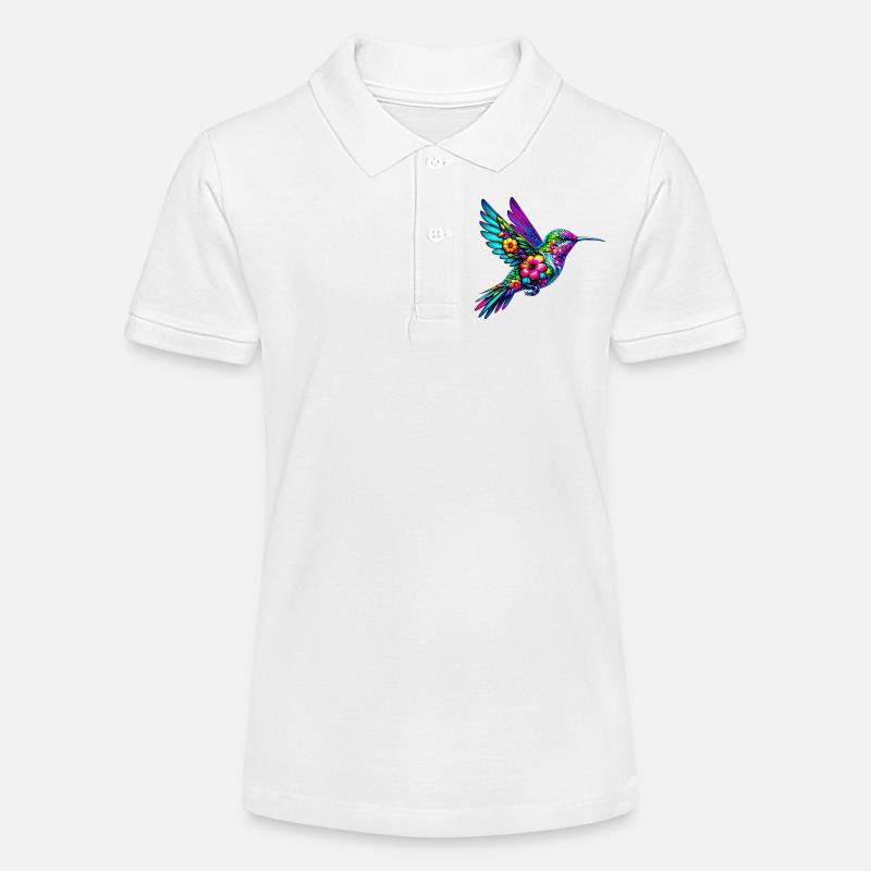 Kolibri - Stanley/Stella Teenager Bio-Poloshirt MINI SPRINTER - Weiß