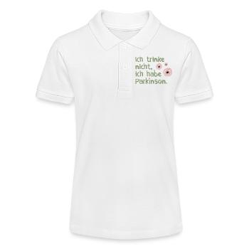 Ich trinke nicht, ich habe Parkinson. - Stanley/Stella Teenager Bio-Poloshirt MINI SPRINTER - Weiß - Vorne