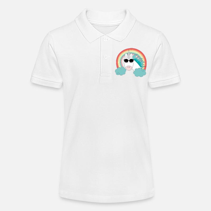 Unicorn&Sunglasses - Polo bio MINI SPRINTER Stanley/Stella Ado - blanc