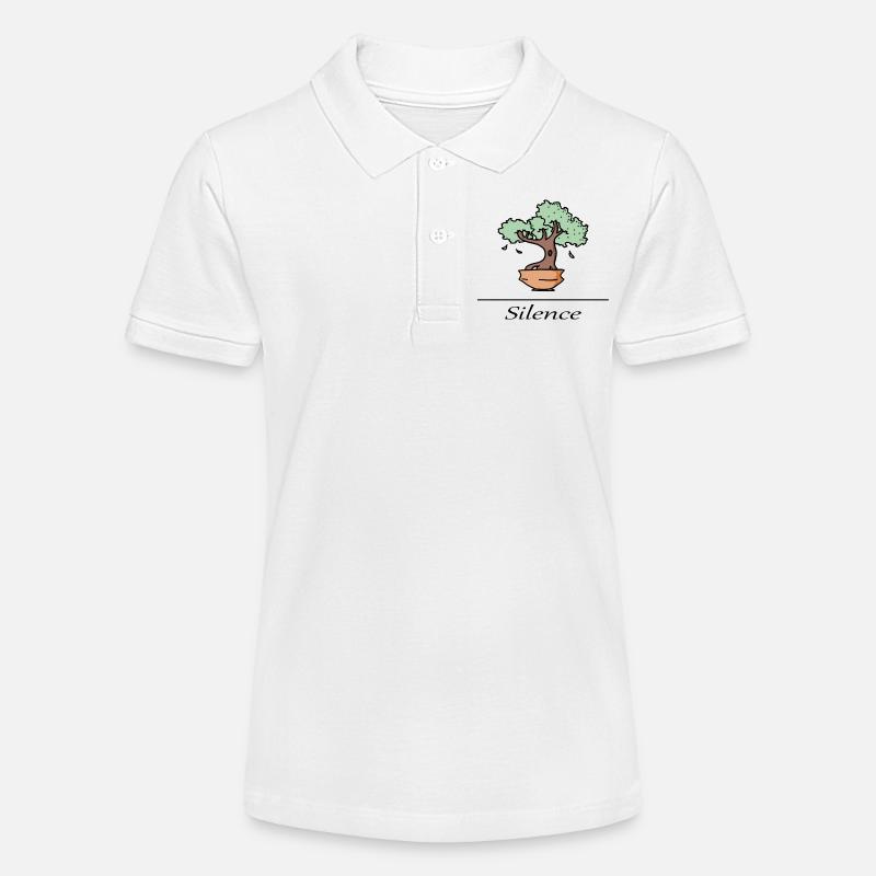 Arbre zen - silence - Polo bio MINI SPRINTER Stanley/Stella Ado - blanc