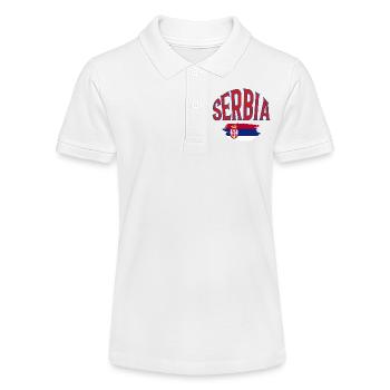 Serbie - Polo bio MINI SPRINTER Stanley/Stella Ado - blanc - Devant