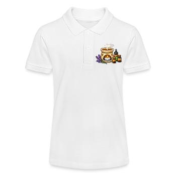Ensemble de chauffe-bougie parfumé à la lavande - Polo bio MINI SPRINTER Stanley/Stella Ado - blanc - Devant