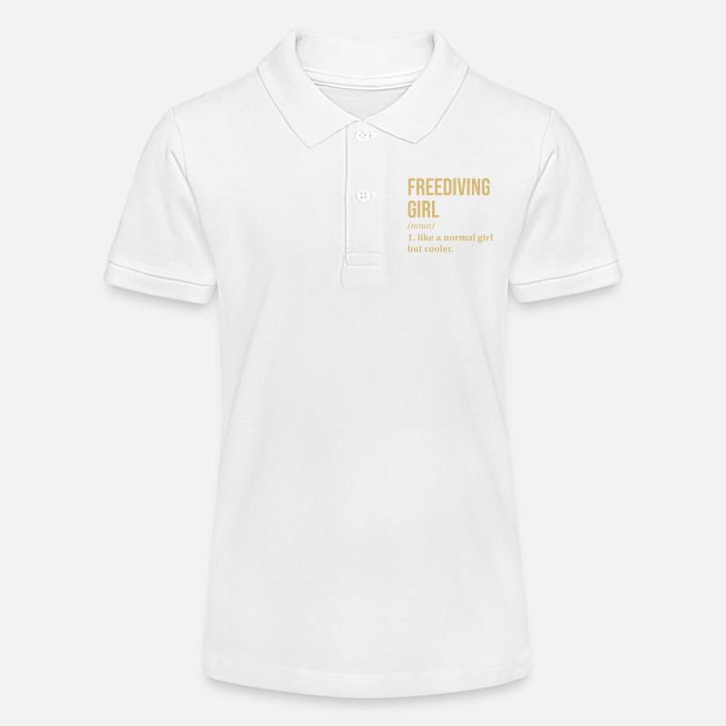 Plongée en apnée - Polo bio MINI SPRINTER Stanley/Stella Ado - blanc