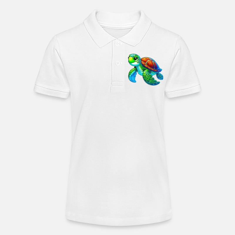 Tortue - Polo bio MINI SPRINTER Stanley/Stella Ado - blanc