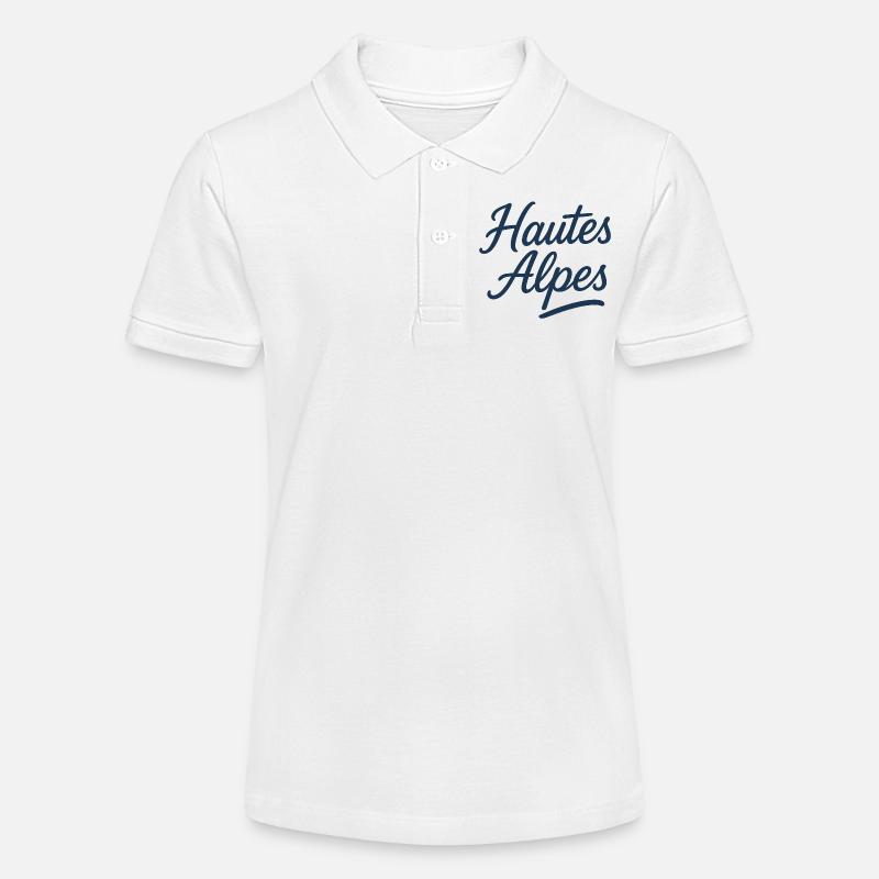 Hautes Alpes (bleu) - Polo bio MINI SPRINTER Stanley/Stella Ado - blanc