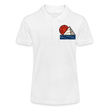 Red White Blue Abstract - Polo bio MINI SPRINTER Stanley/Stella Ado - blanc - Devant