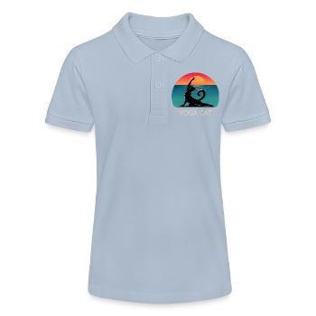 Yoga Cat – Entspanntes Design für Katzenfans - Stanley/Stella Teenager Bio-Poloshirt MINI SPRINTER - Rot - Vorne