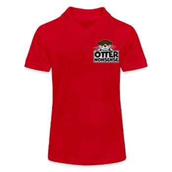 Otter Nonsense Funny Pun Otter Love Saying - Stanley/Stella Teen Organic Polo Shirt MINI SPRINTER - red - Front