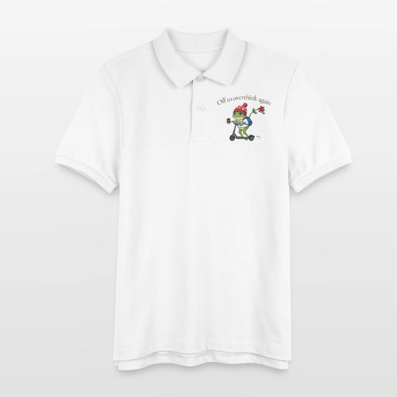 Toad-ally caffeinated frog Stanley/Stella Teen Organic Polo Shirt MINI SPRINTER