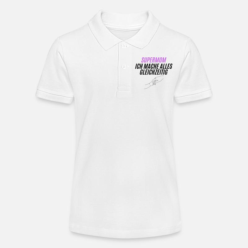 Pouvoir de la silhouette de SUPERMOM - Polo bio MINI SPRINTER Stanley/Stella Ado - blanc