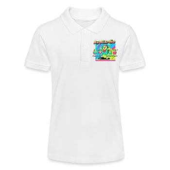 AvoCardio Fitness Avocado - Stanley/Stella Teenager Bio-Poloshirt MINI SPRINTER - Weiß - Vorne