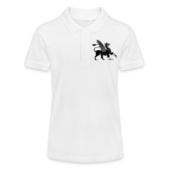 Griffon noir - Polo bio MINI SPRINTER Stanley/Stella Ado - blanc - Devant