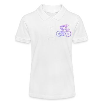 Idée cadeau pour un vélo de route avec vélo de route - Polo bio MINI SPRINTER Stanley/Stella Ado - blanc - Devant