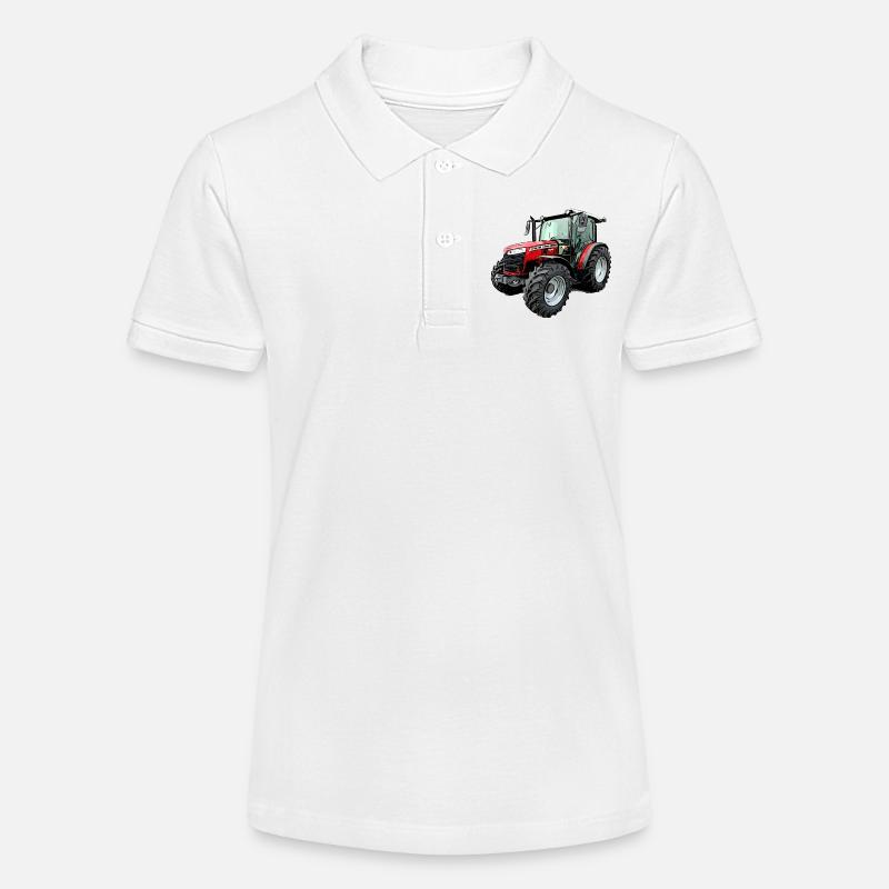 Tracteur 4708 m - Polo bio MINI SPRINTER Stanley/Stella Ado - blanc