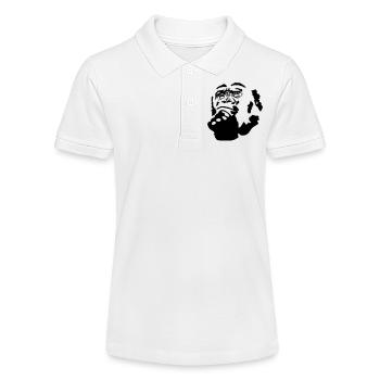 monkey - Stanley/Stella Teen Organic Polo Shirt MINI SPRINTER - white - Front