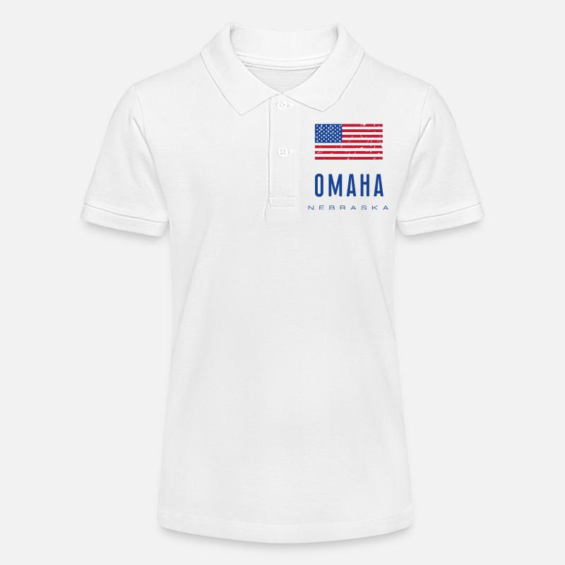 Omaha /// Nebraska - Polo bio MINI SPRINTER Stanley/Stella Ado - blanc