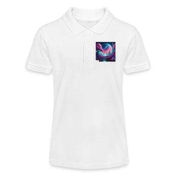 Epische himmlische Traumlandschaft - Stanley/Stella Teenager Bio-Poloshirt MINI SPRINTER - Weiß - Vorne