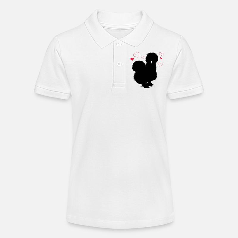 Poule en soie - Polo bio MINI SPRINTER Stanley/Stella Ado - blanc